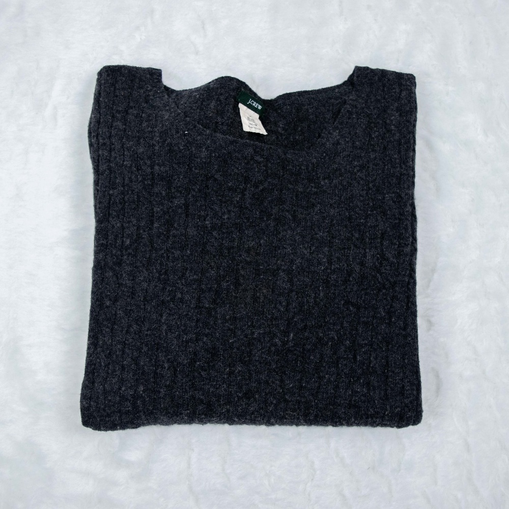 J. Crew Cashmere Blend Cable Knit Sweater